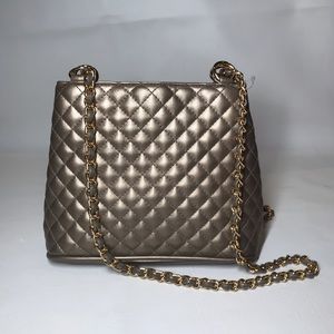 Lord & Taylor metallic bag